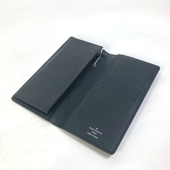 LOUIS VUITTON Monogram-Eclipse Portefeuille Brazza Two fold Long Wallet - Picture 6 of 14